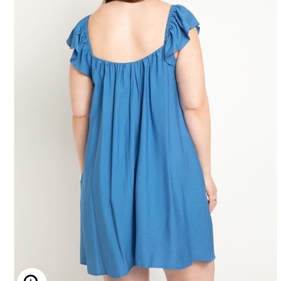 Eloquii Puff Sleeve Plus Mini Dress - Picture 6 of 10